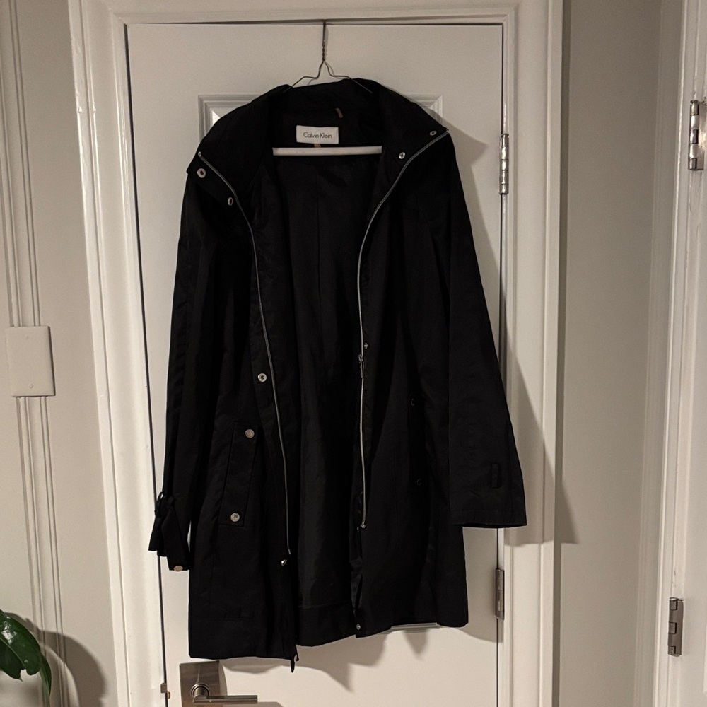 Calvin Klein Women's Black Trench Coat